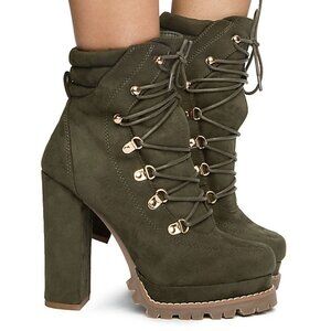 ALL IN THE SUEDE CHUNKY BOOTIE